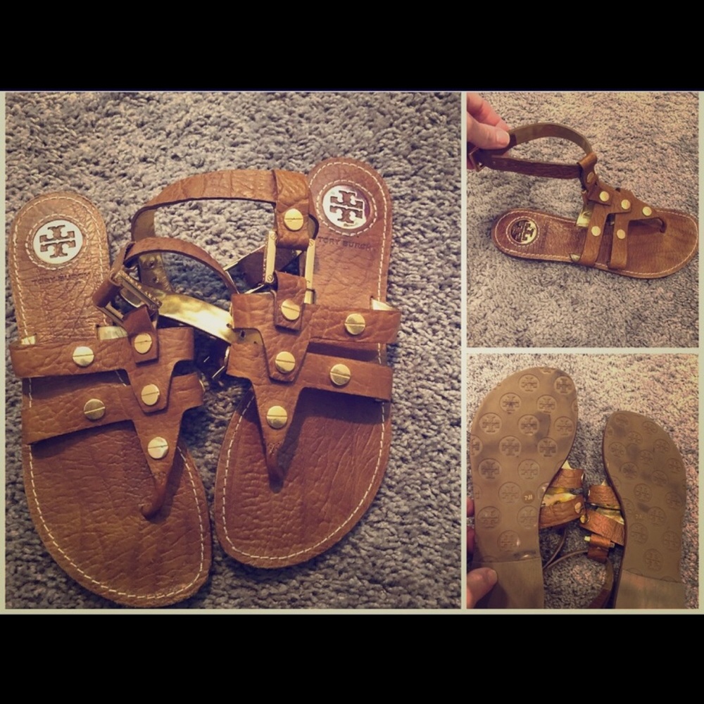 Tory Burch Briza nailhead Gladiator sandal sz 7.5